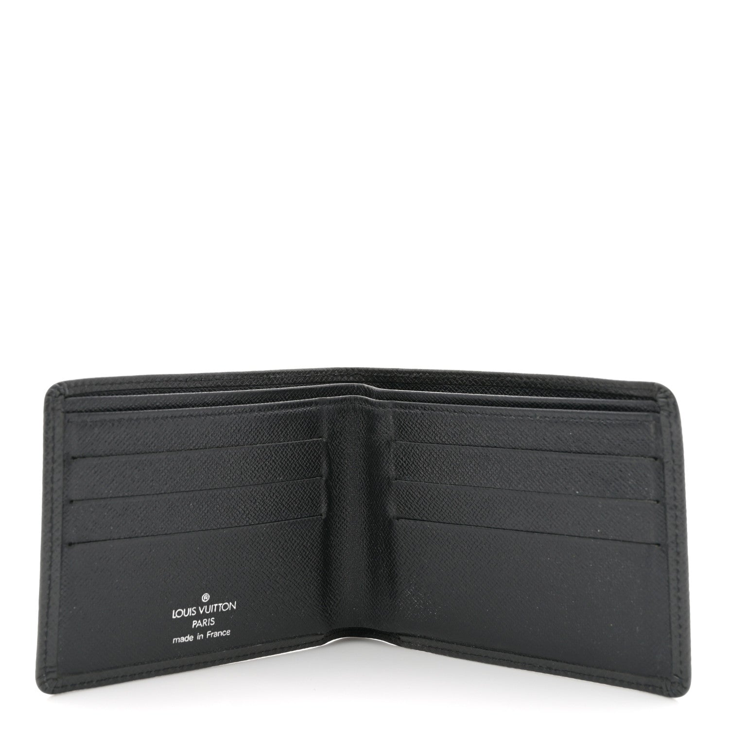 Louis Vuitton Taiga Compact Bi-Fold Wallet Black 5 of 8