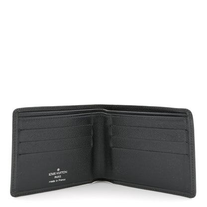 Louis Vuitton Taiga Compact Bi-Fold Wallet Black 5 of 8