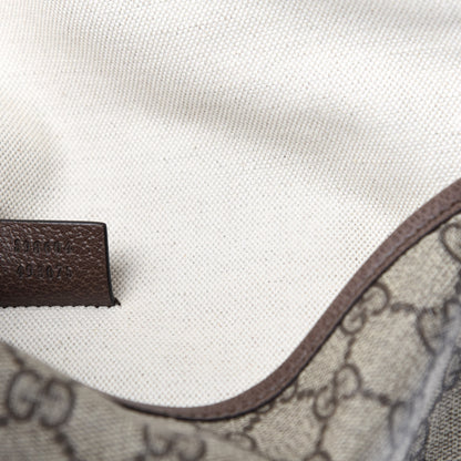 Gucci GG Supreme Monogram Web Medium Neo Vintage Flap Messenger Bag Beige New Acero 9 of 11