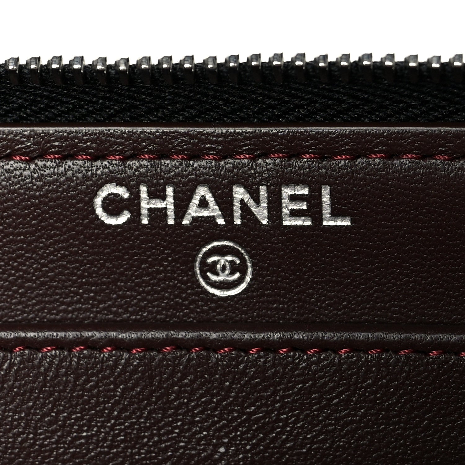 Chanel Lambskin Quilted Large Gusset Zip Around Wallet Black 6 of 10