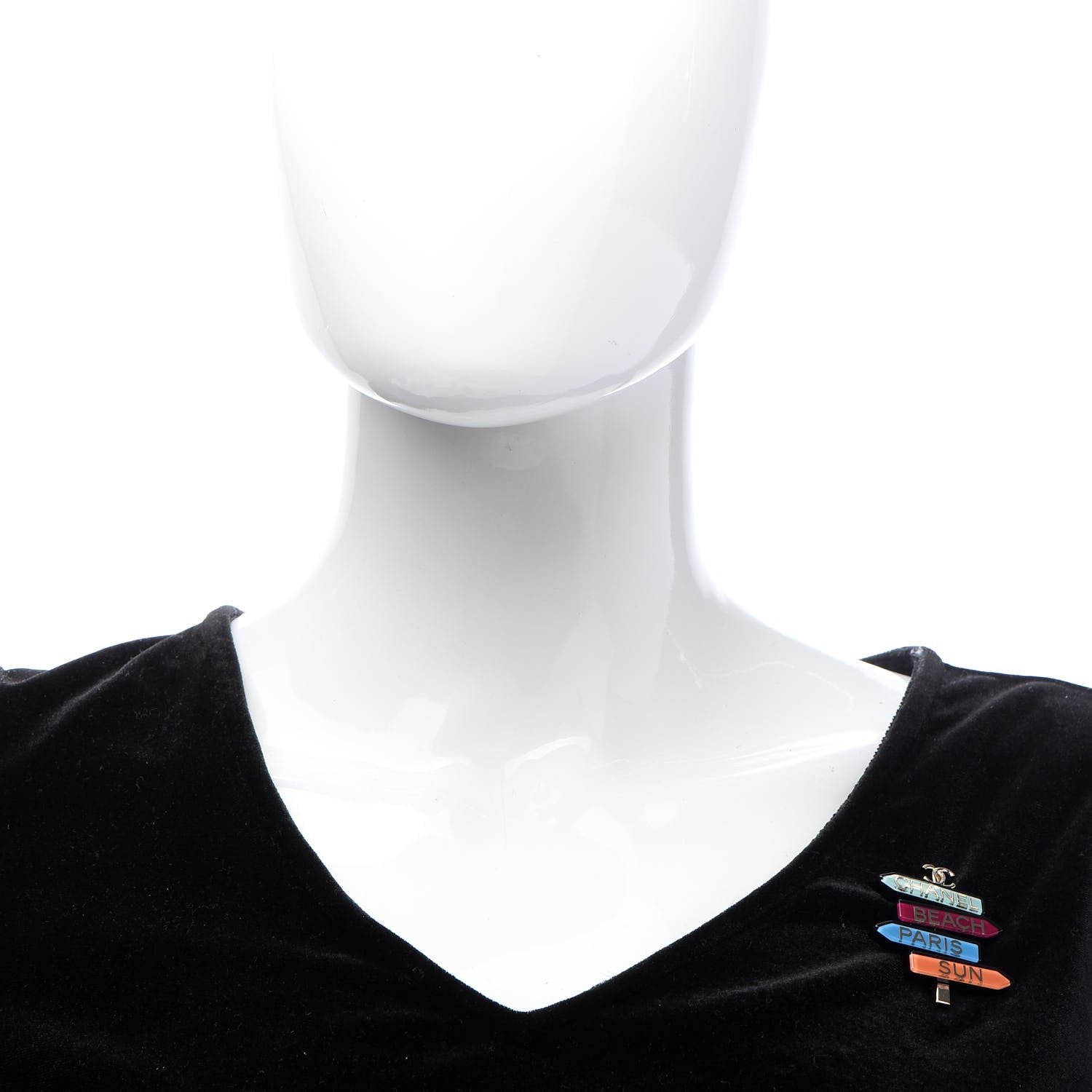 Chanel Resin Chanel By The Sea Sign Brooch Multicolor 2 of 5