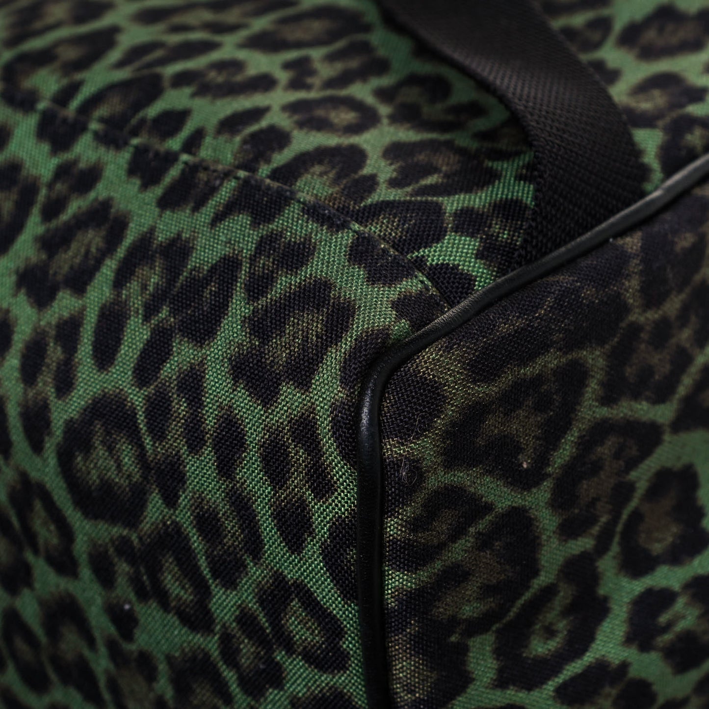 Printed Canvas Leopard Classic Hunting Backpack Green