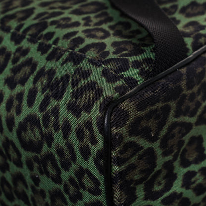 Saint Laurent Printed Canvas Leopard Classic Hunting Backpack Green 11 of 11
