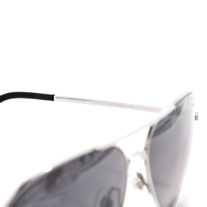 Chanel Metal Polarized CC Aviator Sunglasses 4189-T-Q Silver 6 of 7