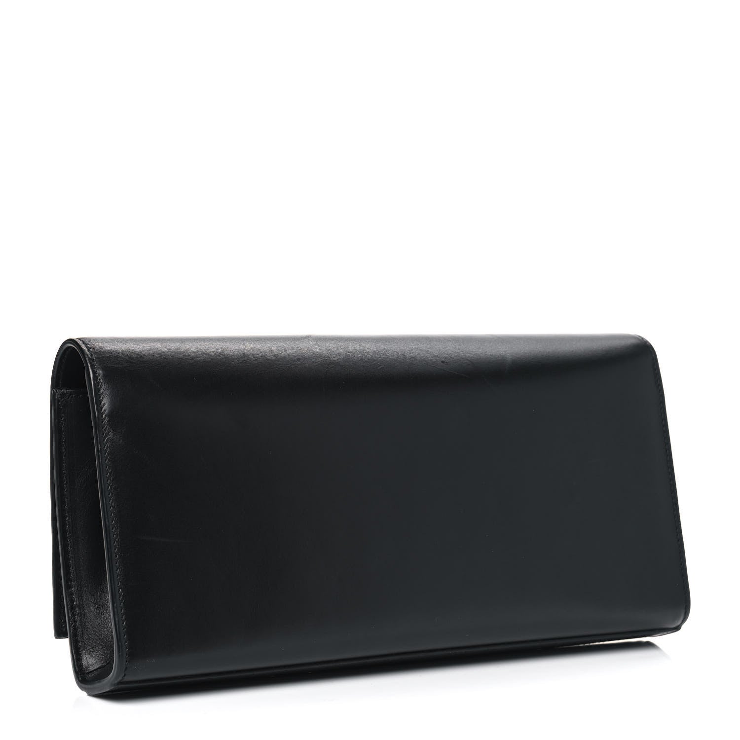 Saint Laurent Calfskin Classic Monogram Tassel Clutch Black 2 of 8