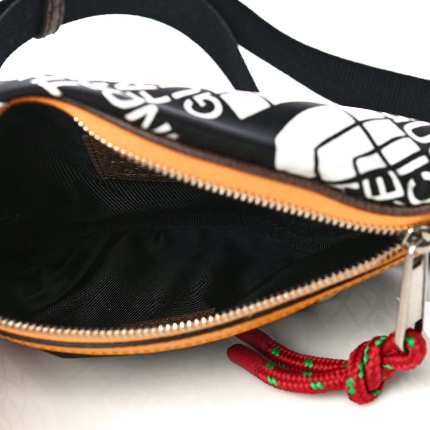 X THE NORTH FACE Econyl Nylon Belt Bag Black Ivory Crop