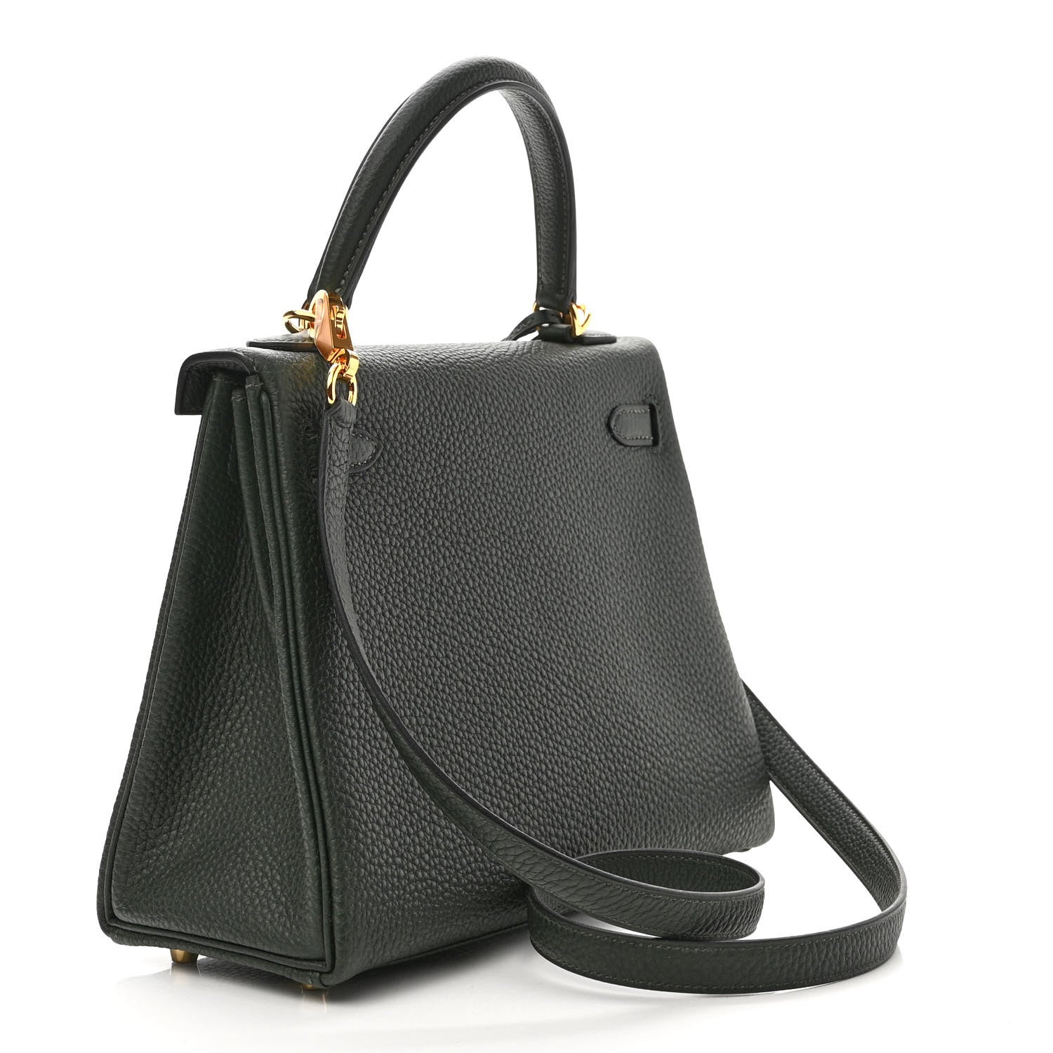 Hermes Togo Kelly Retourne 25 Vert Cypress 3 of 11