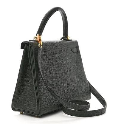 Hermes Togo Kelly Retourne 25 Vert Cypress 3 of 11