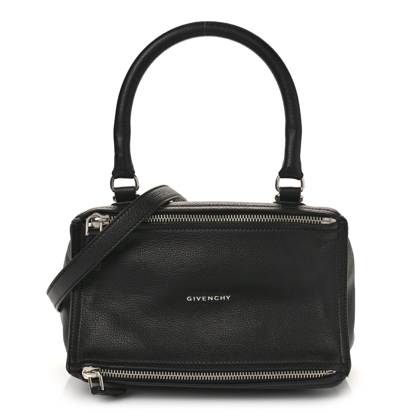 Sugar Goatskin Small Pandora Black