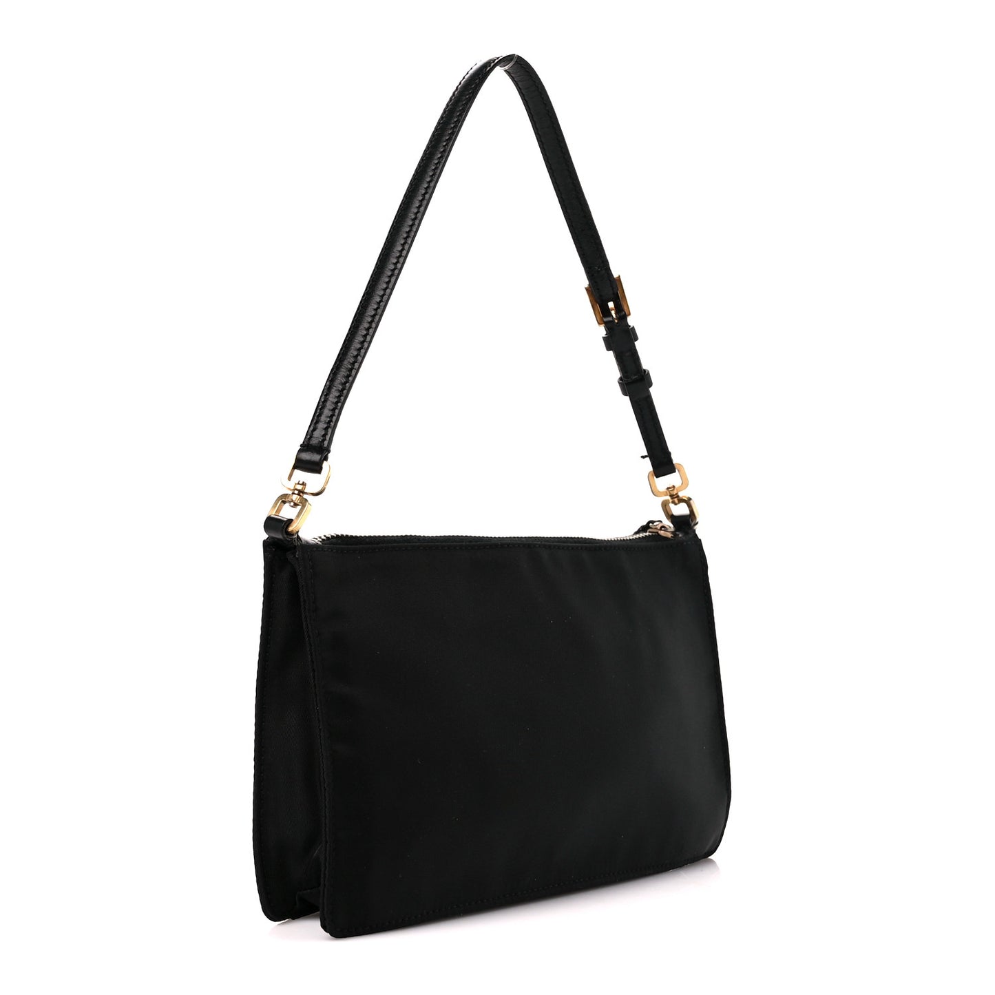 Tessuto Nylon Saffiano Pochette Black