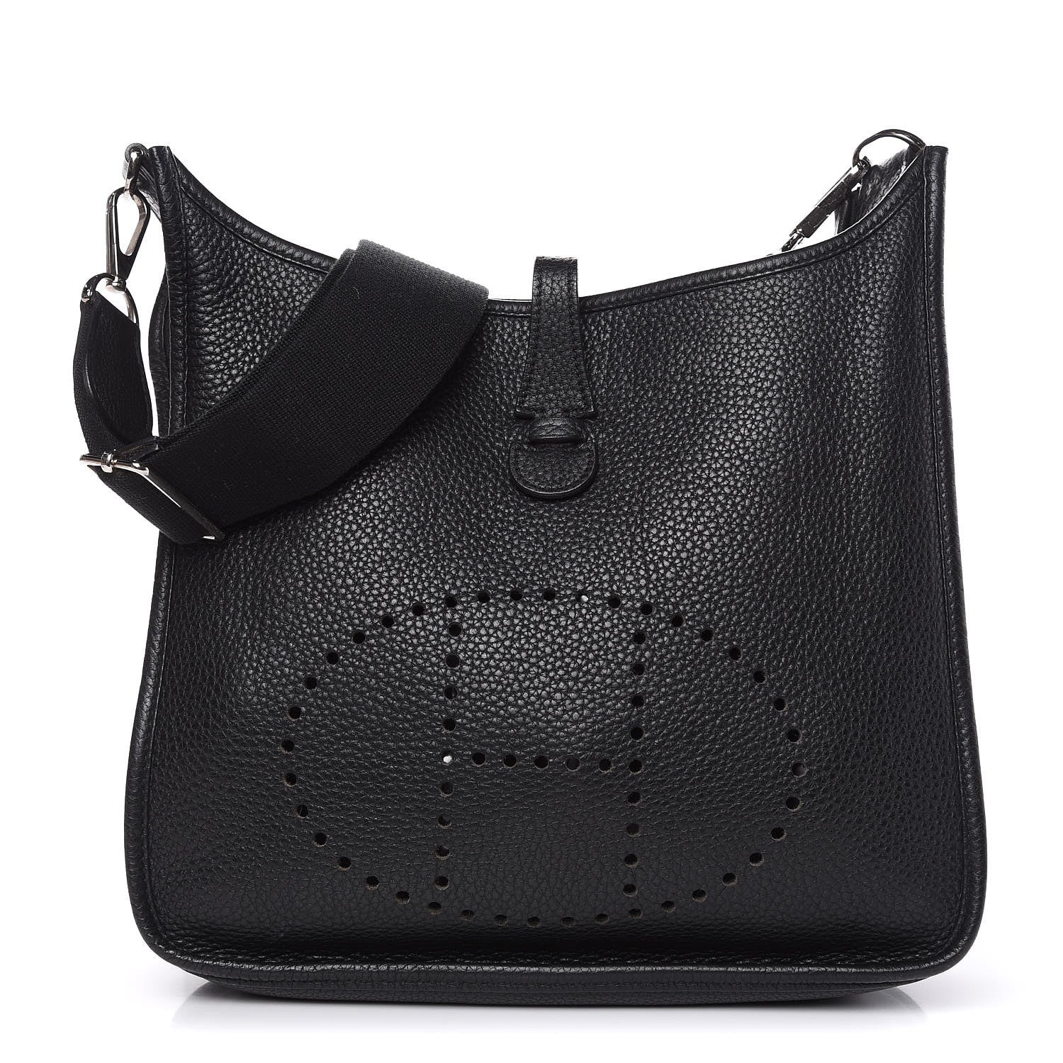 Hermes Taurillon Clemence Evelyne III PM Black 1 of 9