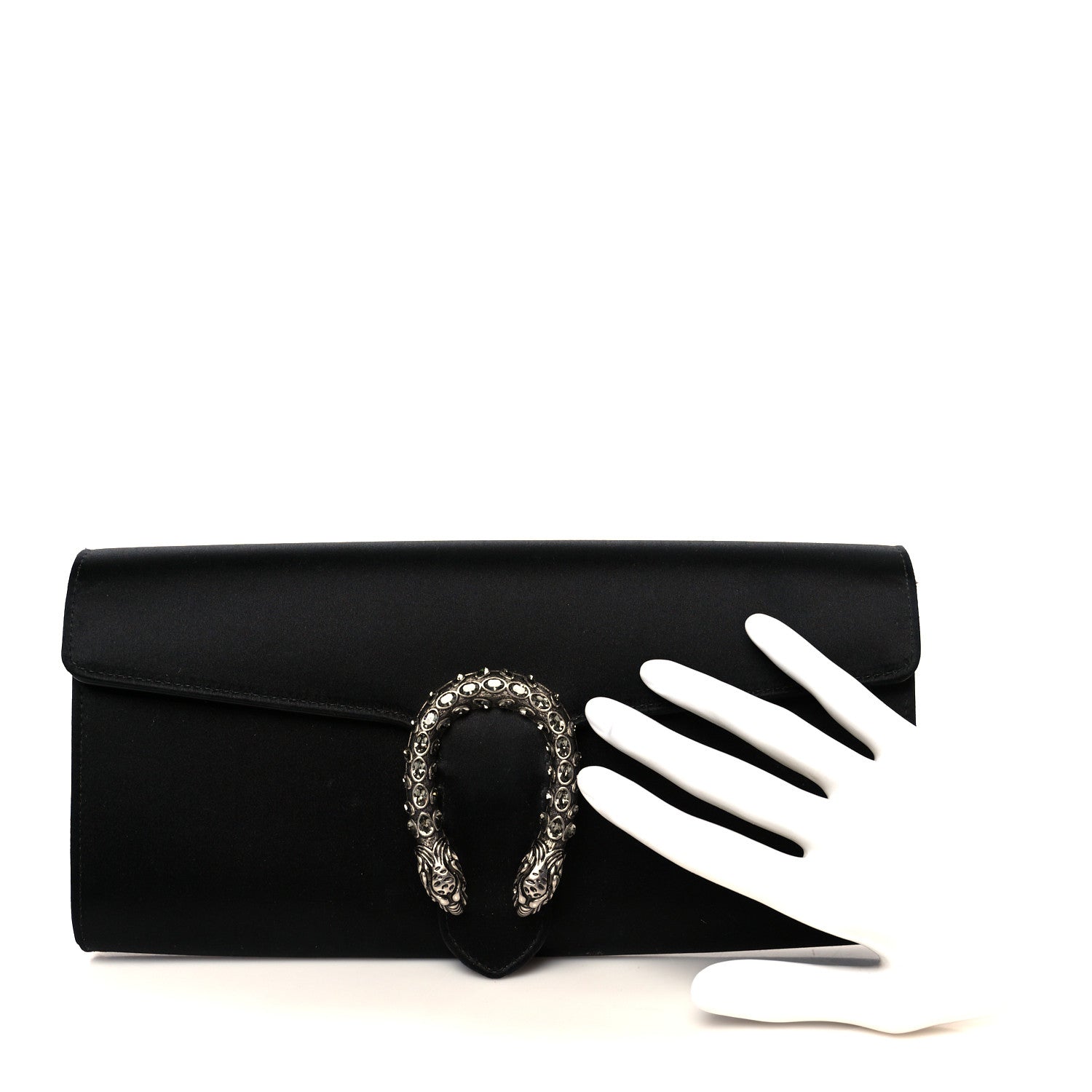 Gucci Satin Dionysus Clutch Black 2 of 9