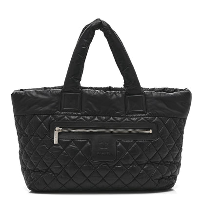 Chanel Nylon Quilted Large Coco Cocoon Tote Black 1 of 11