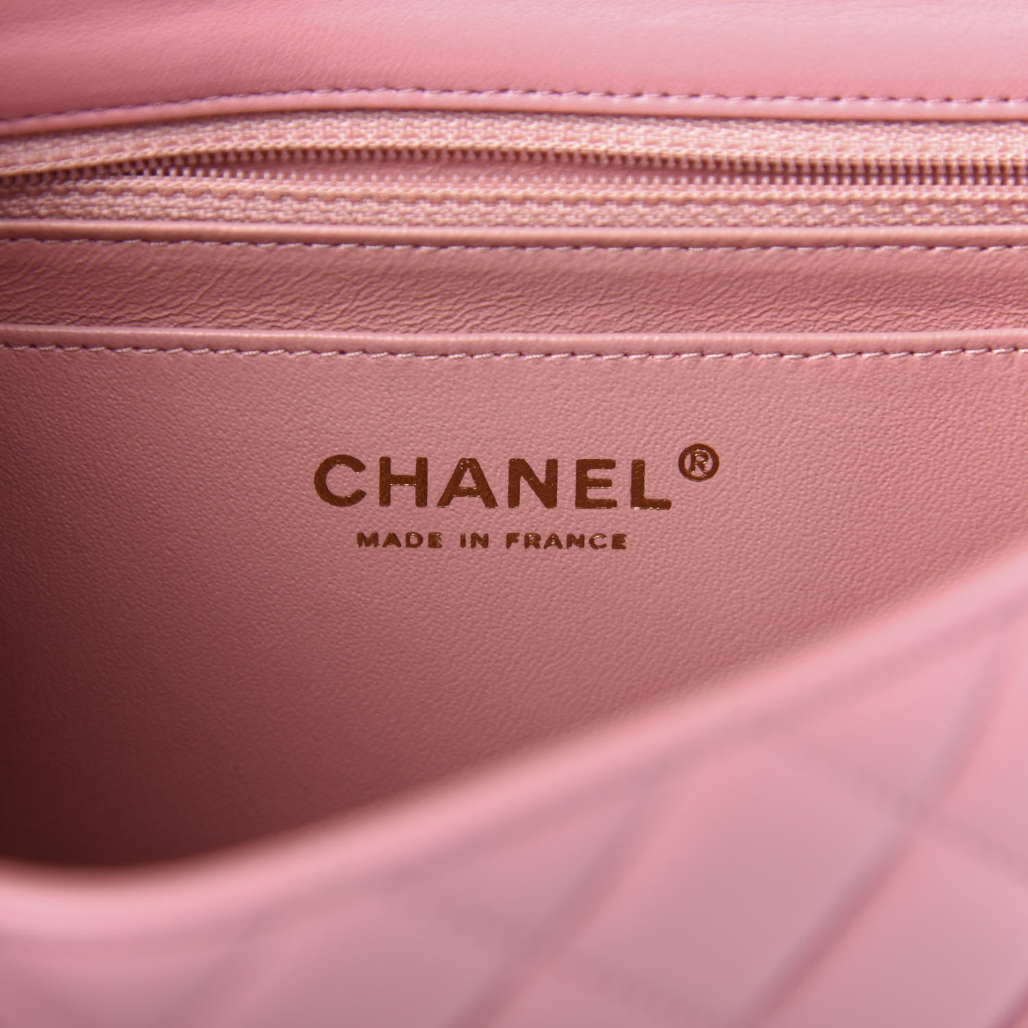 Chanel Lambskin Quilted Mini Rectangular Flap Pink 8 of 12