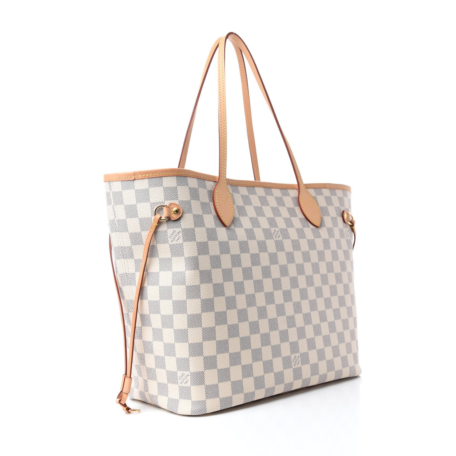 Louis Vuitton Damier Azur Neo Neverfull MM Rose Ballerine 3 of 10