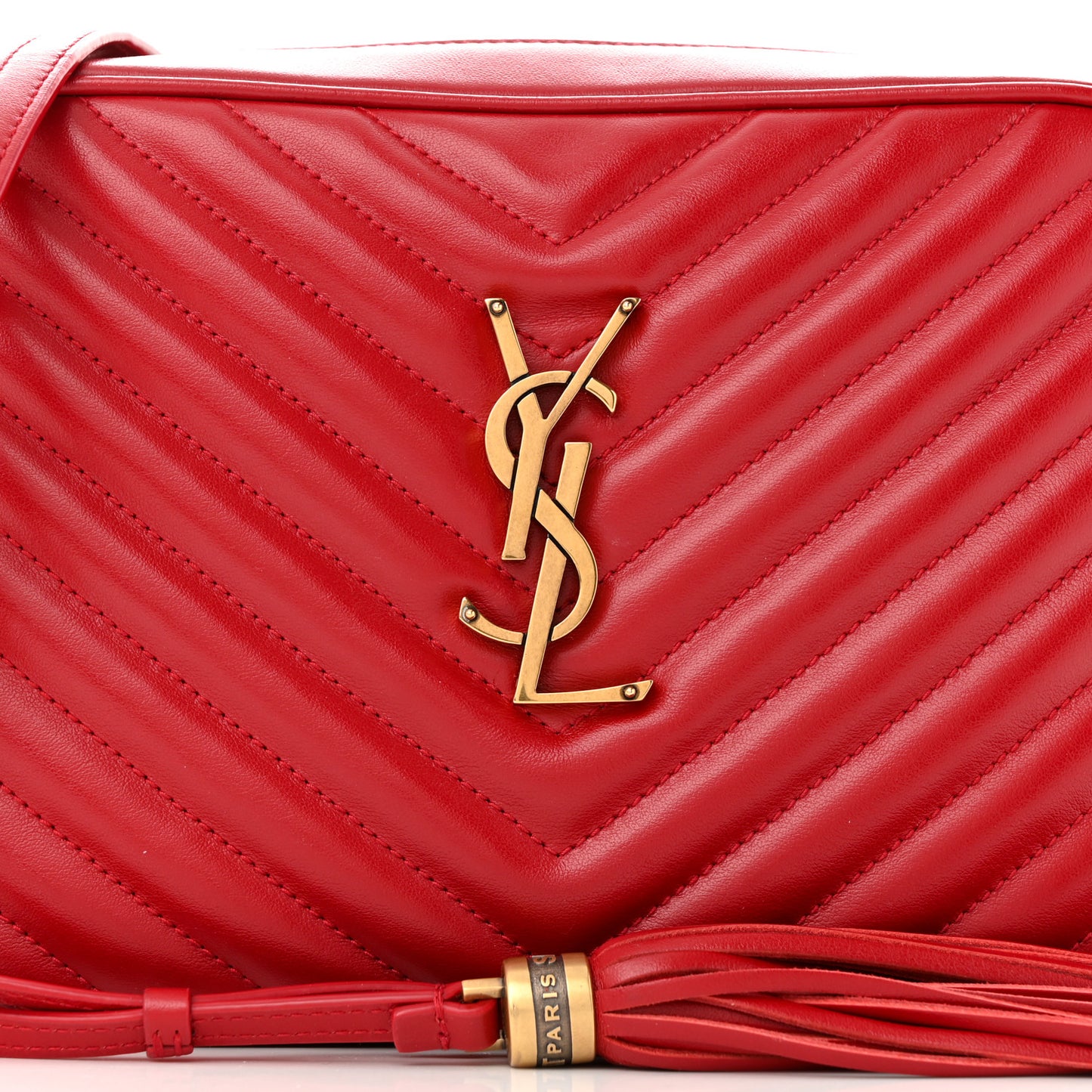 Calfskin Matelasse Monogram Lou Camera Bag Rouge Eros