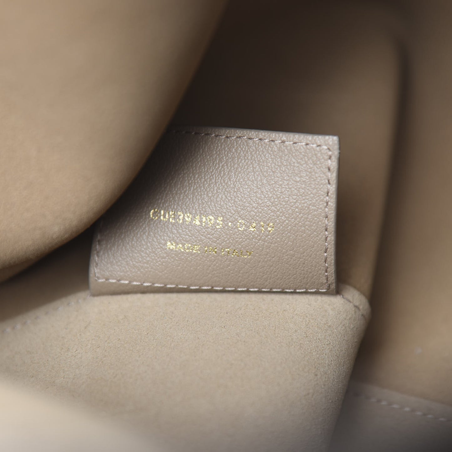 Calfskin Large Shopping Tote Dusty Gray