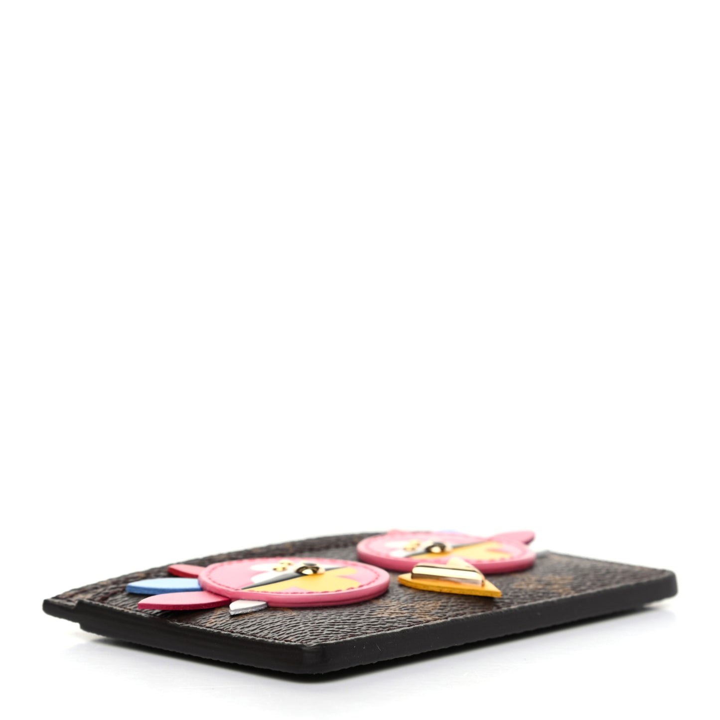 Monogram Lovely Birds Card Holder