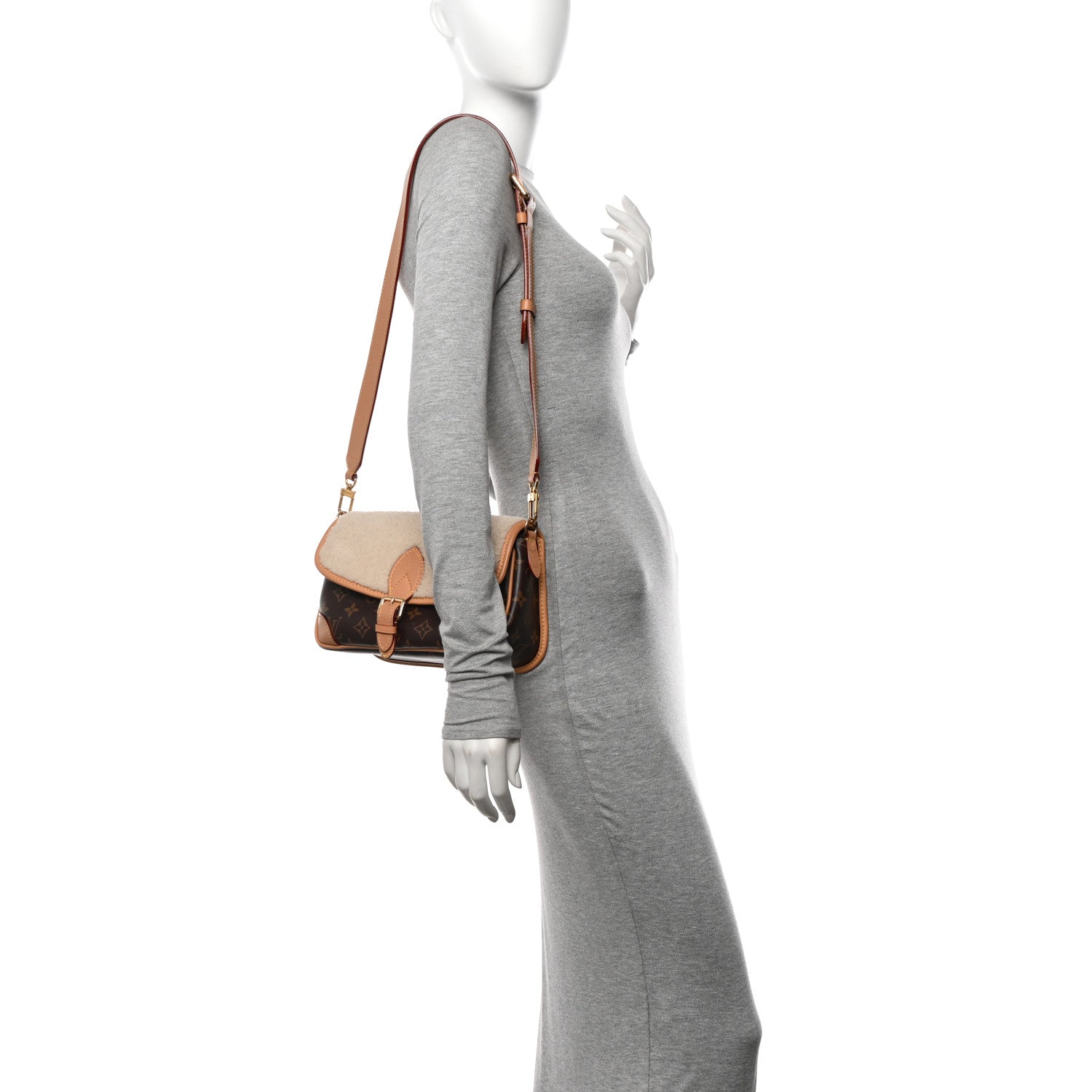 Louis Vuitton Monogram Shearling Diane NM 2 of 13