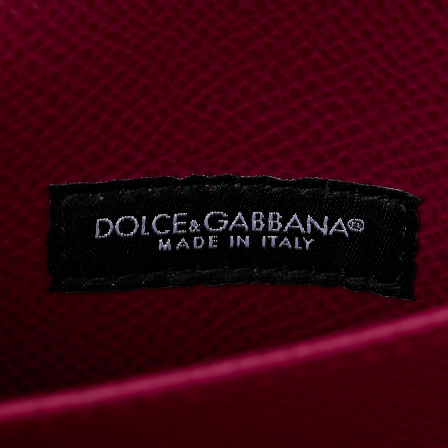 Dolce & Gabbana Dauphine Crystal Wallet On Chain Burgundy 6 of 9