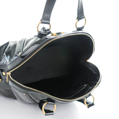 Saint Laurent Patent Calfskin Oversized Muse Black 5 of 7