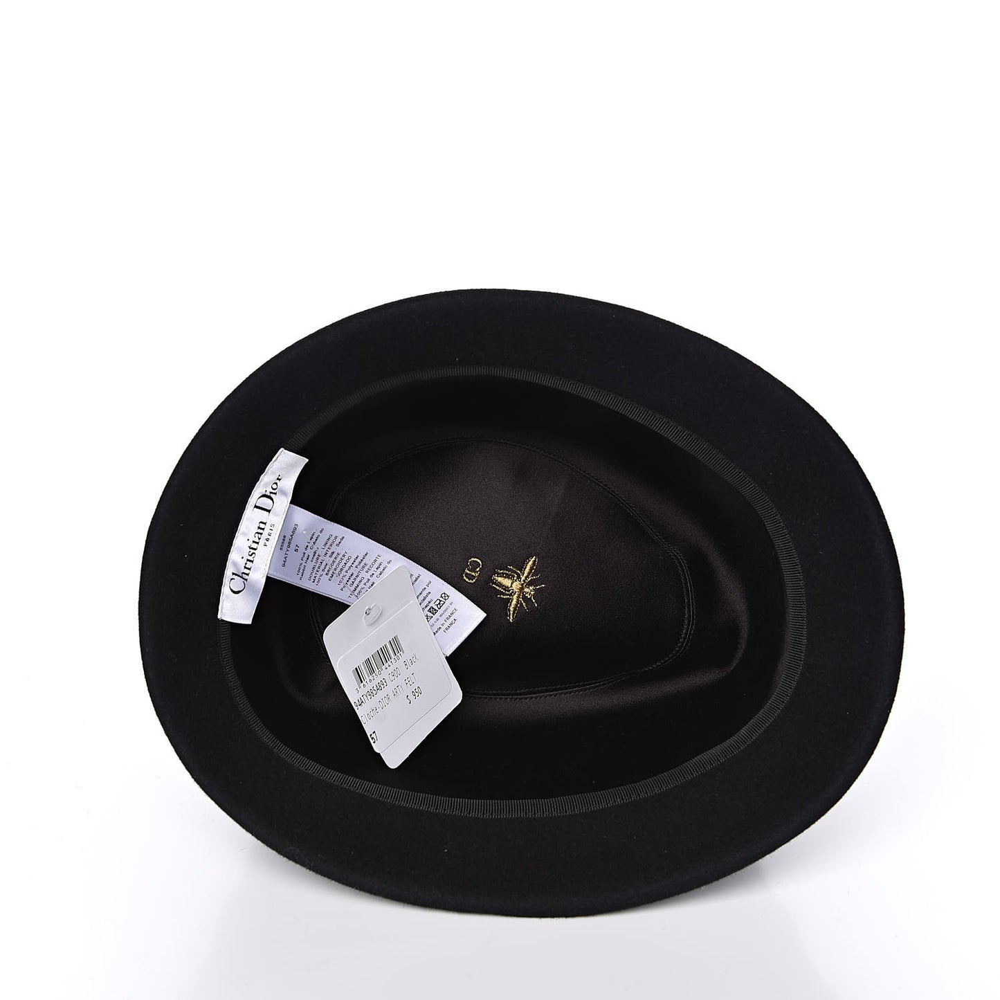Felt Cloche Dior Arty Hat 57 Black