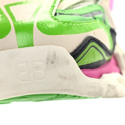 Balenciaga Rubber Mesh Bi-Color Mens Track.2 Open Sneakers 41 White Green Pink 8 of 10