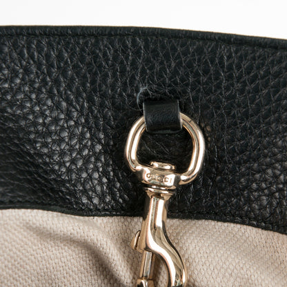 Gucci Pebbled Calfskin Medium Soho Chain Shoulder Bag Black 11 of 13