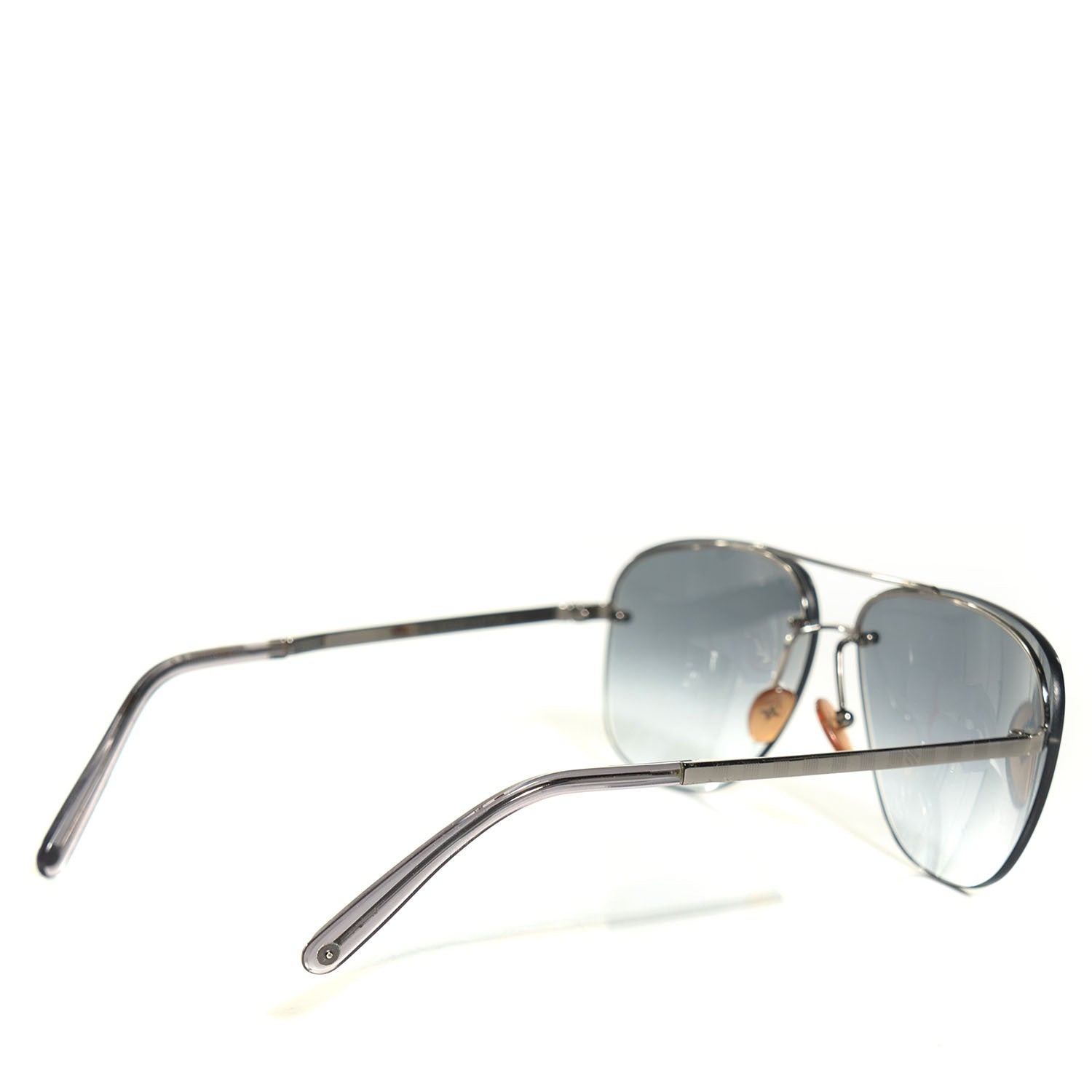 Louis Vuitton Damier Socoa Aviator Sunglasses Z0216U Silver 2 of 5