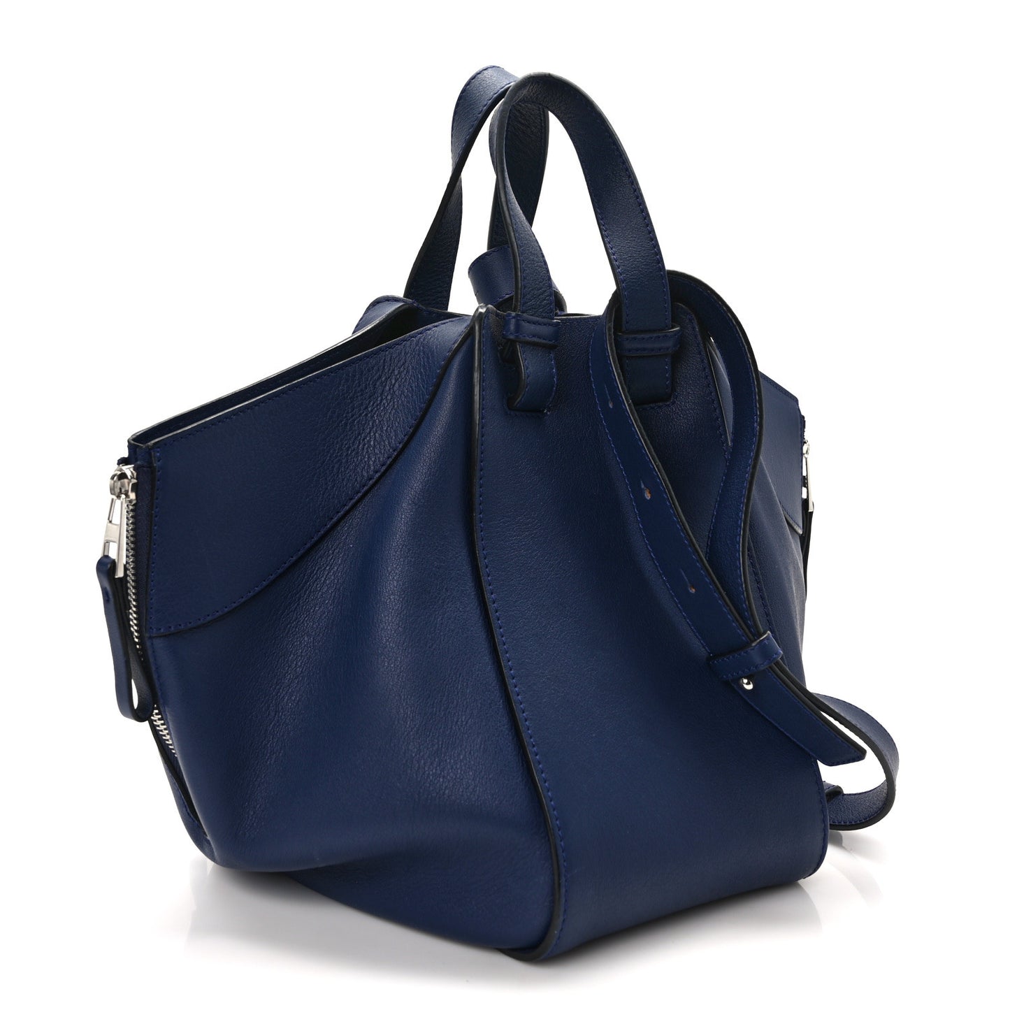 Calfskin Small Hammock Shoulder Bag Marine