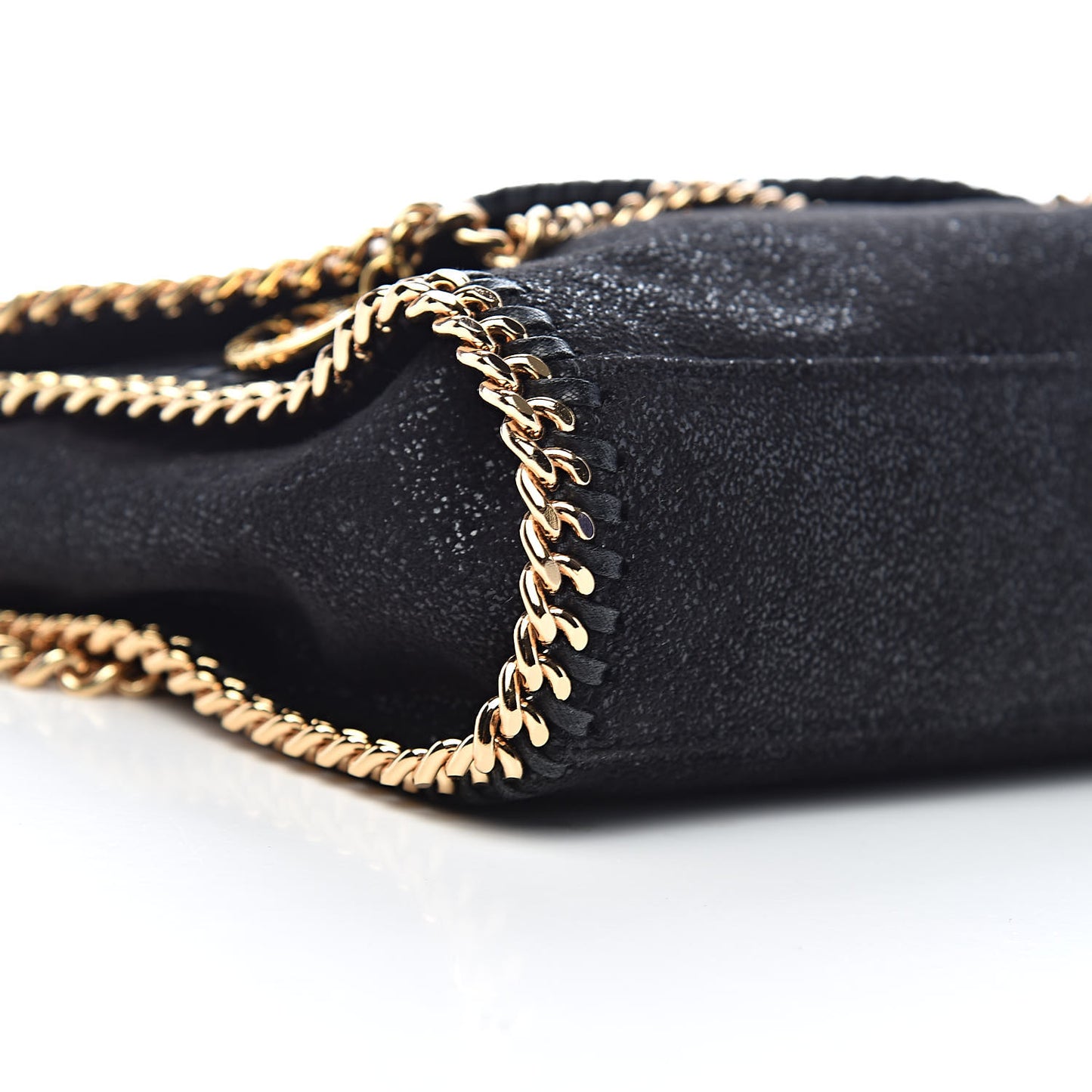 Shaggy Deer Mini Falabella Shoulder Bag Black