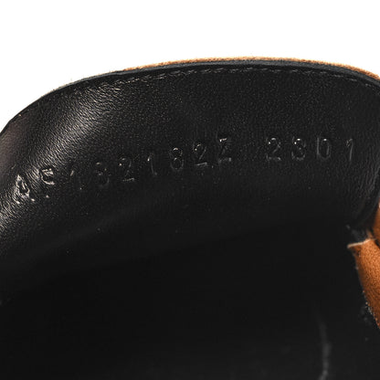 Hermes Goatskin Womens Paris Loafers 37 Gold 6 of 9
