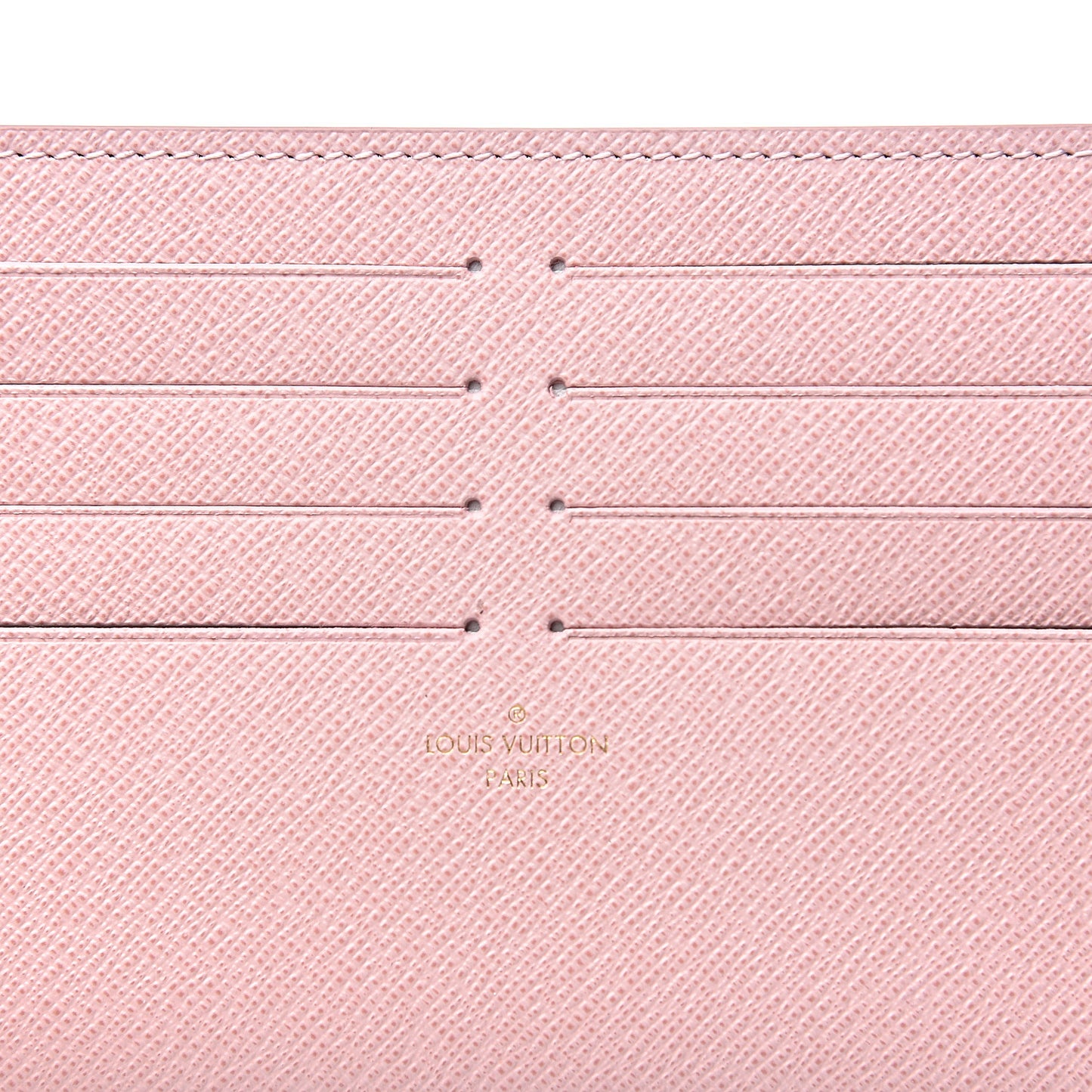 Calfskin Felicie Card Holder Insert Rose Ballerine