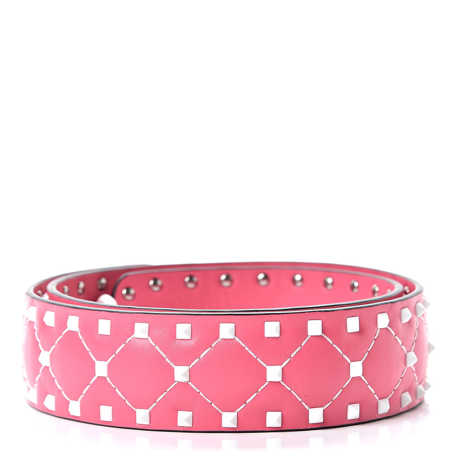Valentino Garavani Lambskin Free Rockstud Spike Shoulder Strap Shadow Pink 2 of 4