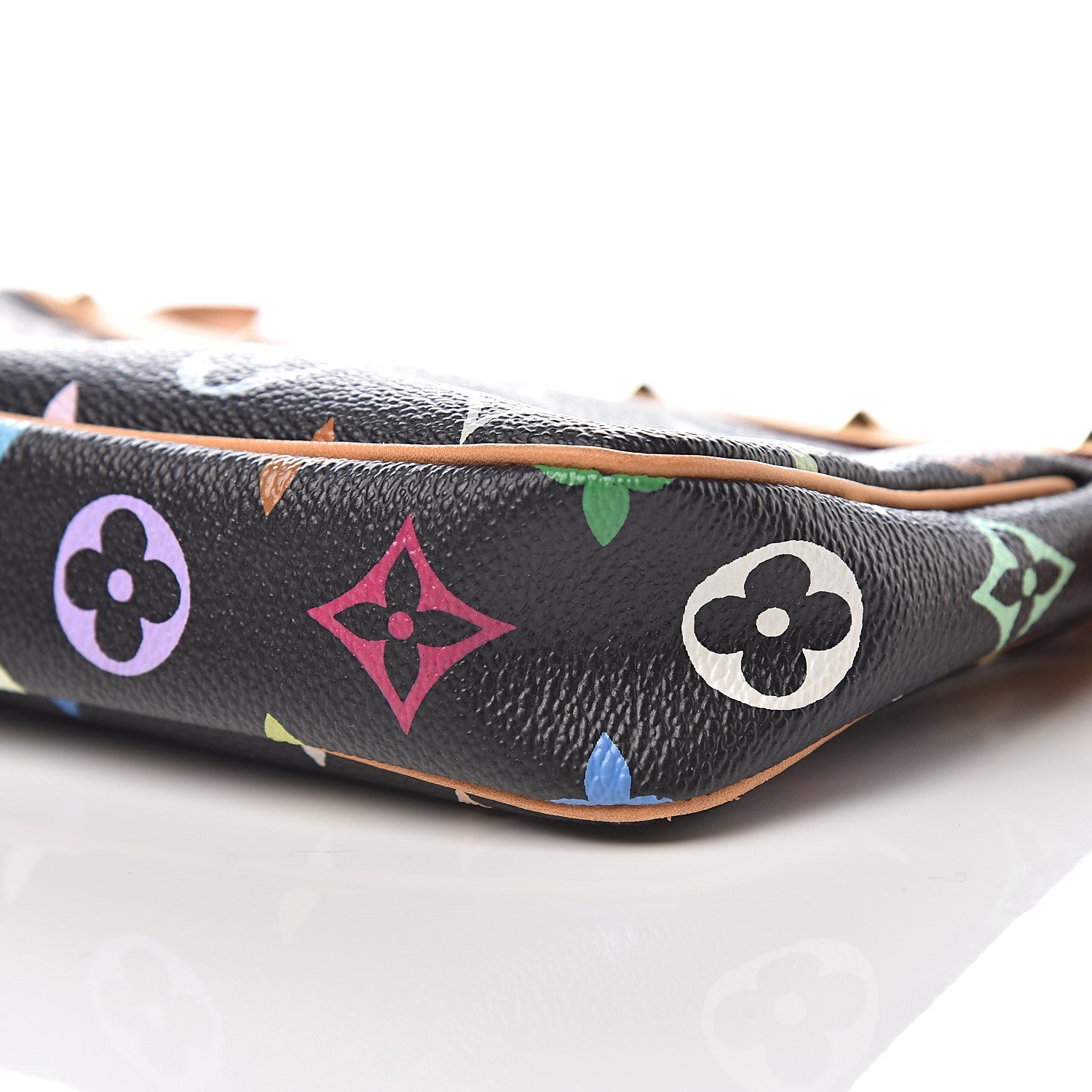 Louis Vuitton Monogram Multicolor Pochette Accessories Black 8 of 9