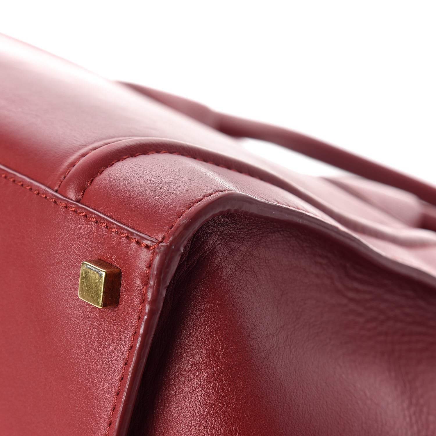 Celine Supple Calfskin Medium Phantom Luggage Red 15 of 17