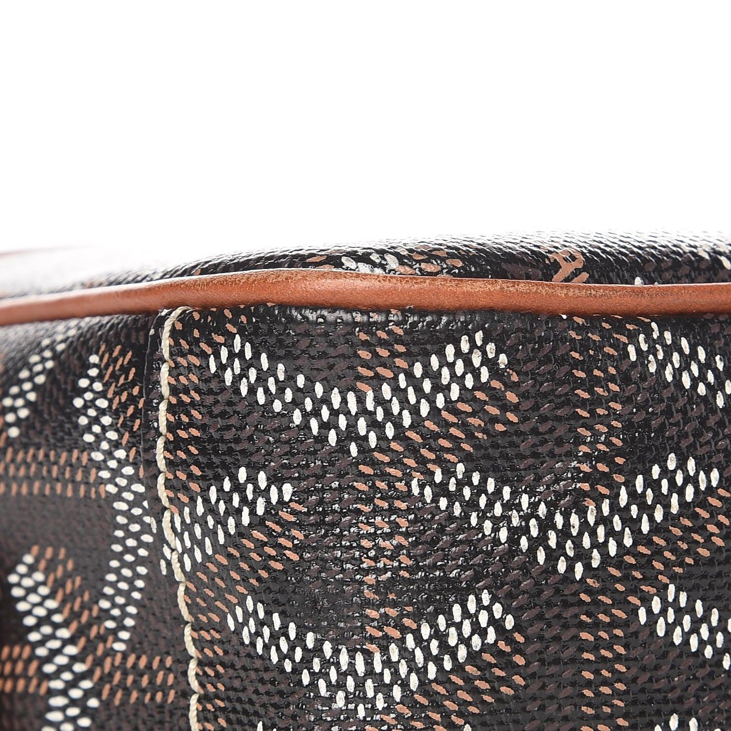 Goyard Goyardine Amacapvert Crossbody Bag Black Gold 8 of 19