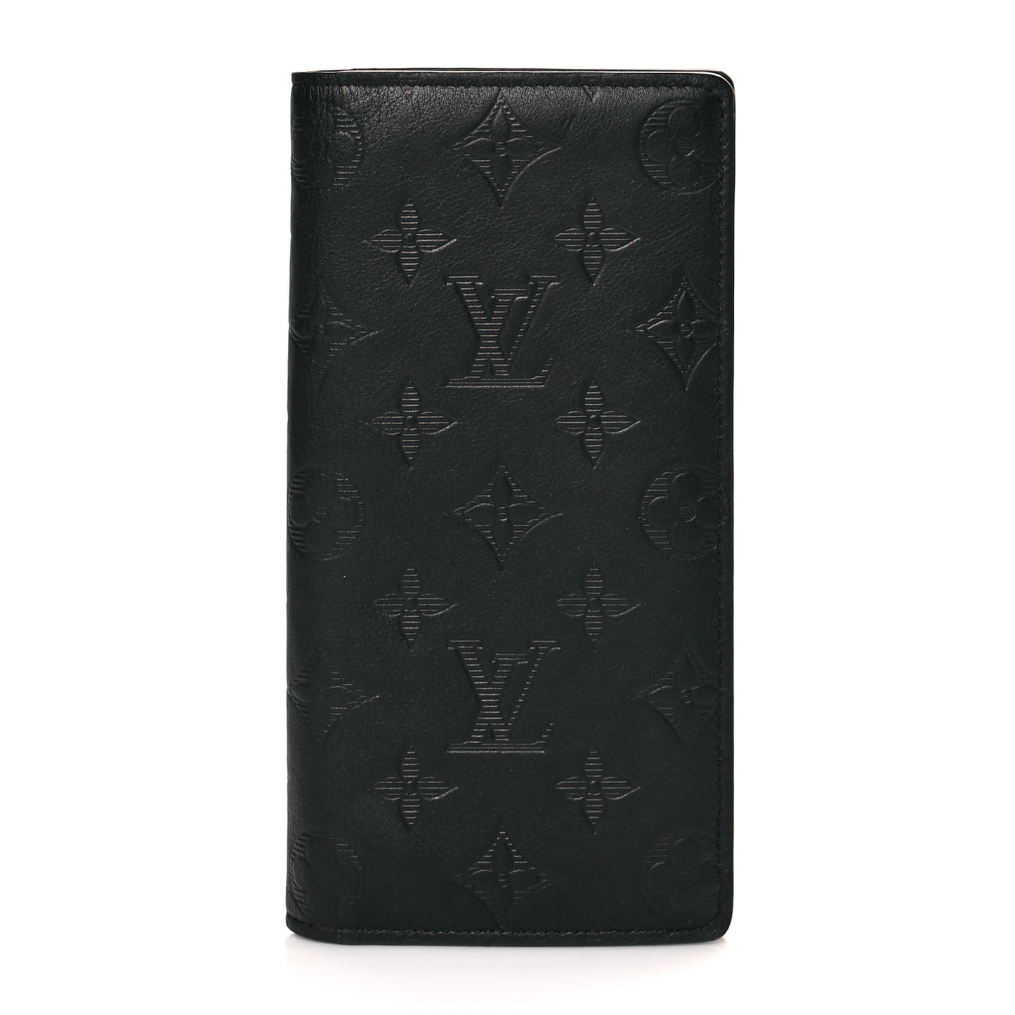 Calfskin Monogram Shadow Brazza Wallet Black