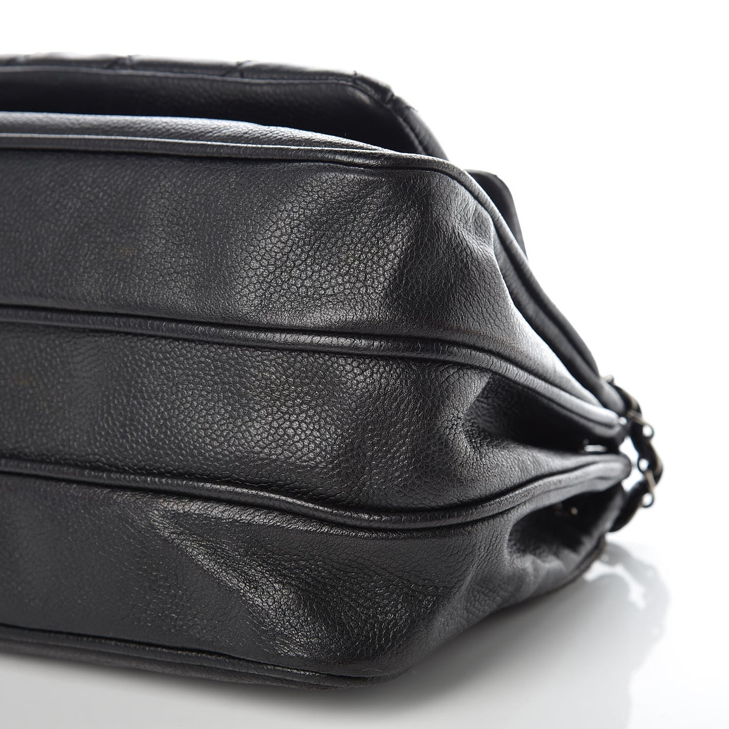 Caviar Quilted Small Mademoiselle Accordion Flap Black