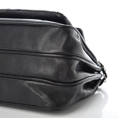 Chanel Caviar Quilted Small Mademoiselle Accordion Flap Black 10 of 12