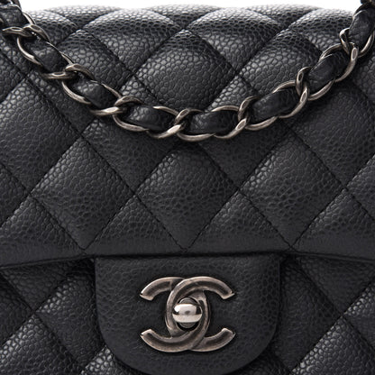 Chanel Caviar Quilted Mini Square Flap Black 10 of 11