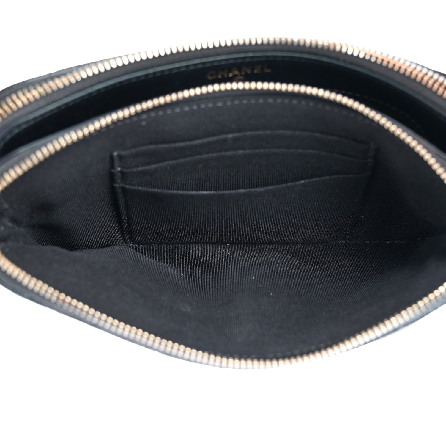 Chanel Iridescent Caviar Quilted Small Clutch With Chain Black 5 of 14