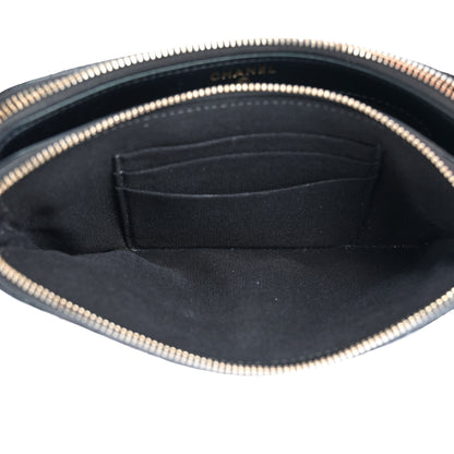 Chanel Iridescent Caviar Quilted Small Clutch With Chain Black 5 of 14