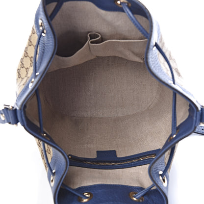 Gucci Monogram Cellarius Calfskin Bucket Bag Beige Ebony Washed Ink 5 of 10