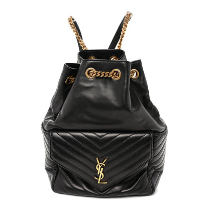 Saint Laurent Lambskin Matelasse Monogram Joe Backpack Black 1 of 10
