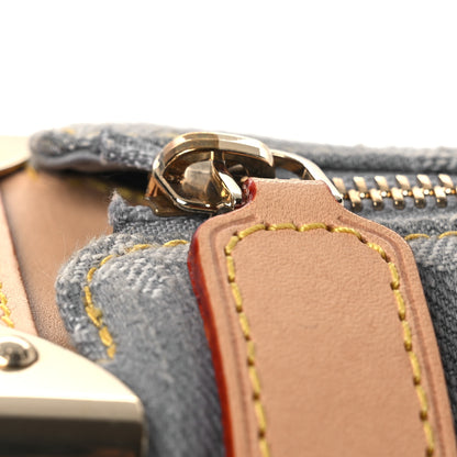 Louis Vuitton Monogram Denim Side Trunk MM Washed Gray 10 of 12