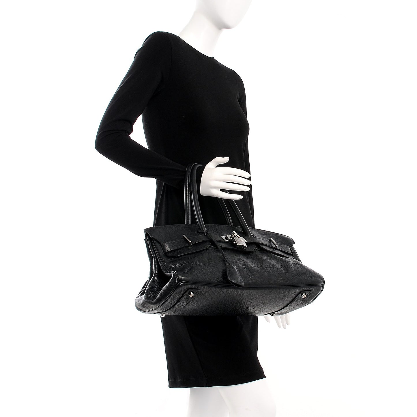Taurillon Clemence JPG Birkin 42 Black