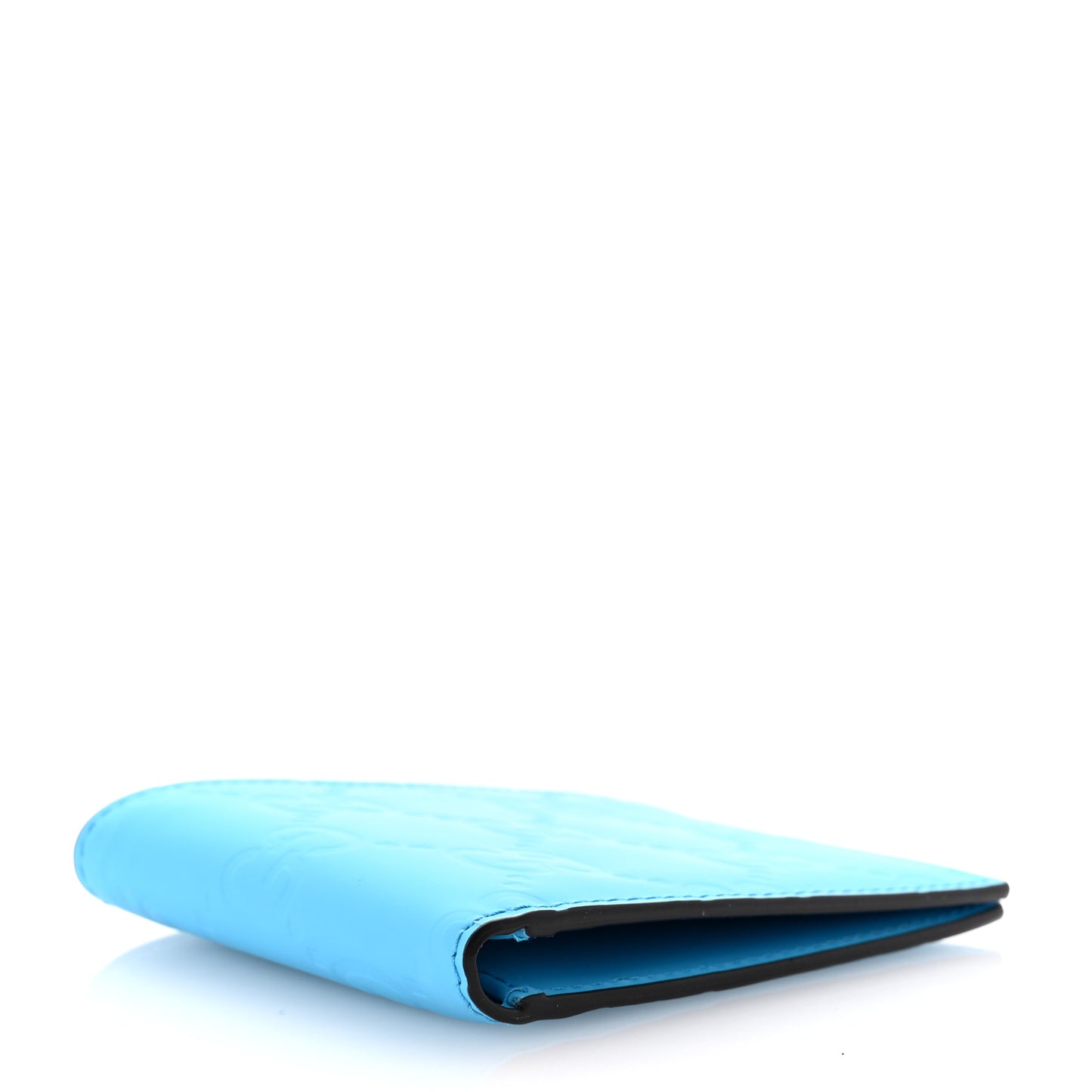 Rubber Effect GG Embossed Bi-Fold Wallet Bright Splash