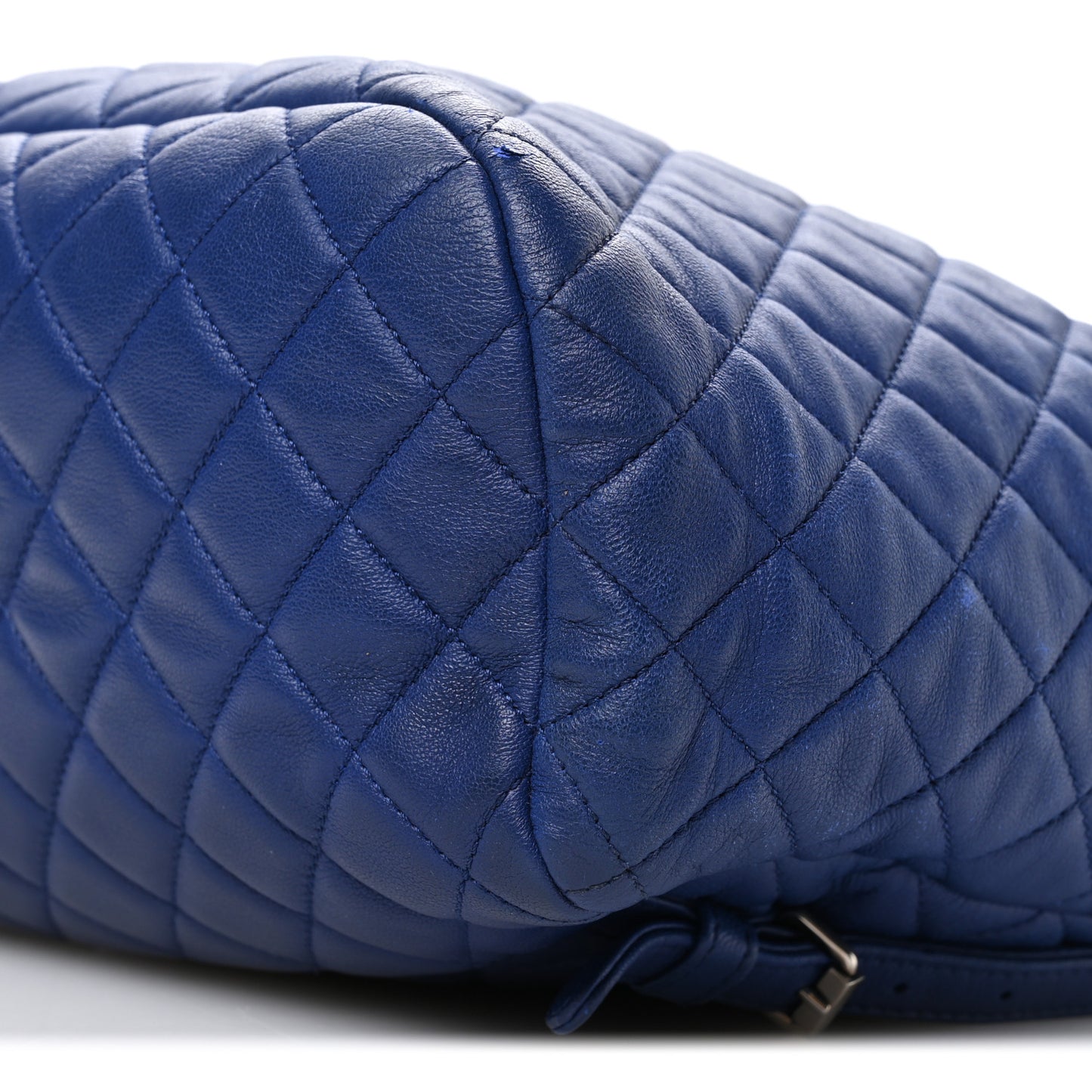 Lambskin Quilted Large Urban Spirit Backpack Blue