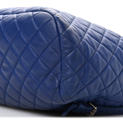 Chanel Lambskin Quilted Large Urban Spirit Backpack Blue 10 of 10